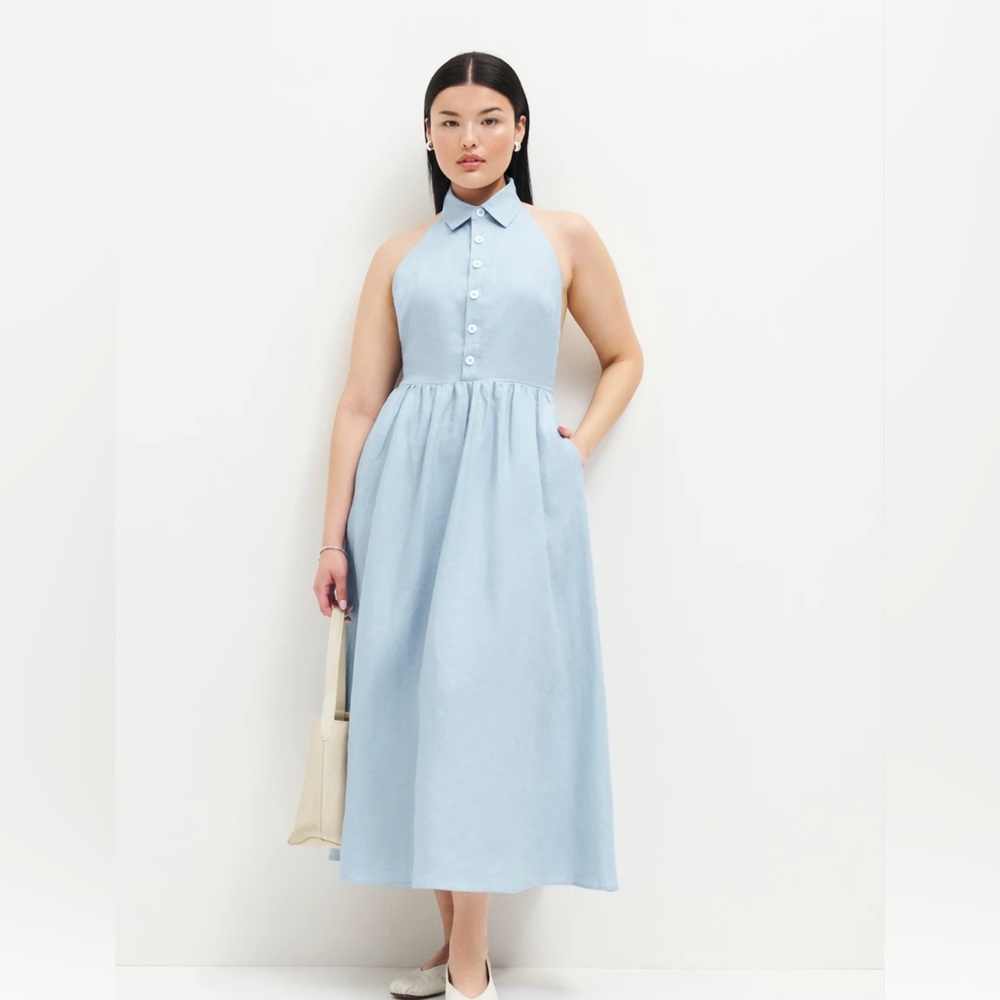 Reformation Trace Linen Dress. Size 10. New with tags.
